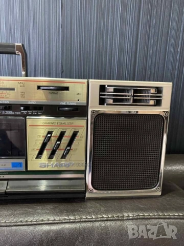 SHARP WF-339Z(G) gold edition VINTAGE RETRO BOOMBOX Ghetto Blaster радио касетофон, снимка 5 - Радиокасетофони, транзистори - 54133605