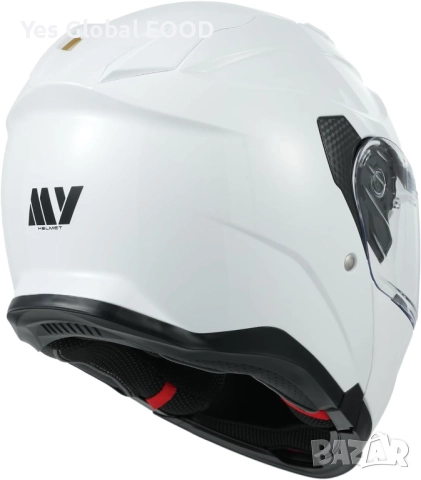 MY 935 модулна каска, ECE 22.06, двойно стъкло, бяла, M/XXL N3, снимка 2 - Аксесоари и консумативи - 51910621