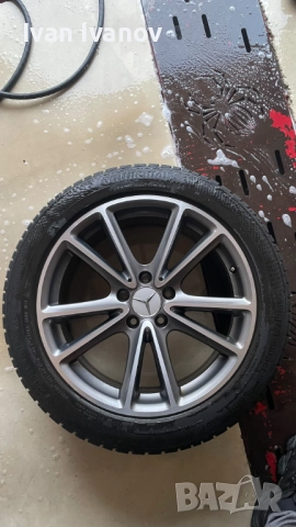 Оригинални джанти 18’ със зимни гуми за Мерцедес, снимка 2 - Гуми и джанти - 52736660