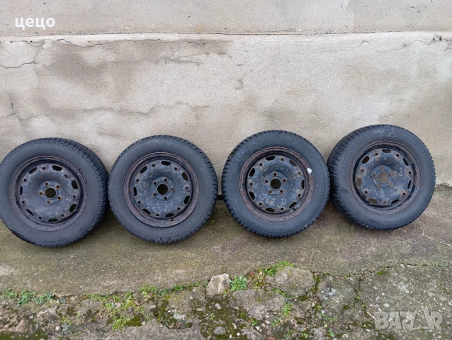 зимни гуми с железни джанти 14 цола от Сеат Ибиза, VW Голф, снимка 6 - Гуми и джанти - 53506344
