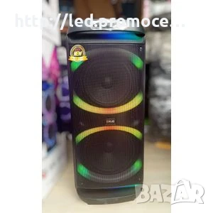 Двоен 10-инчов акумулаторен високоговорител с дълготрайна батерия, 1 безжичен EXLG 10000W Heavy Bass