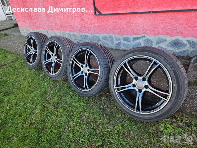 18 ски джанти 5х112 8j ет 30 за АУДИ с нови летни гуми  245/40/18, снимка 4 - Гуми и джанти - 53636334