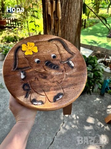 Столче /Табуретка от тиково дърво, снимка 15 - Декорация за дома - 35763318