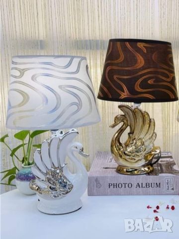 Лампа-лебед - нощно осветление с формата на грациозен лебед, снимка 1 - Настолни лампи - 45699396