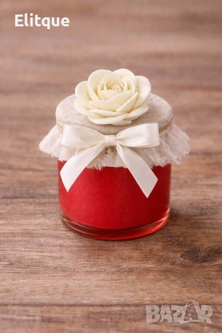 ръчно изработено подаръчно бурканче , снимка 3 - Декорация за дома - 53265196