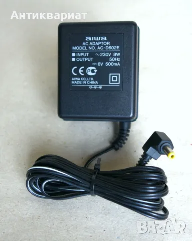 Оригинален адаптер захранване Aiwa AC-D602E (6V / 500mA), снимка 1 - Други - 49058016