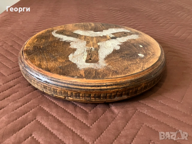 Дървена седалка от трикрако зъболекарско столче, снимка 5 - Столове - 53691263