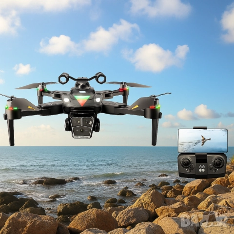 Професионален дрон A168 с 8K HD WiFi камера и GPS – Компактен, сгъваем и изключително лесен за управ, снимка 9 - Други - 51969388