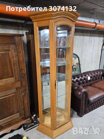 Кристалиера с осветление, снимка 2 - Секции и витрини - 53155580