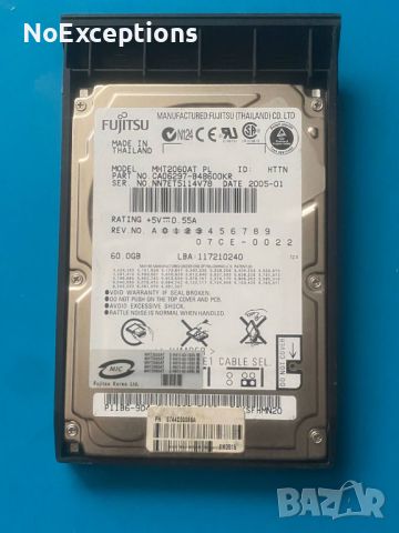 HDD FUJITSU - MHT2060AT 60GB, снимка 1