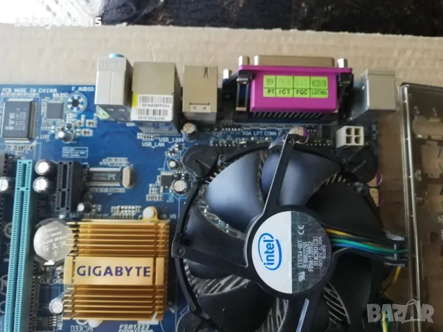 Дънна платка Gigabyte GA-G31MF-S2 Socket 775 CPU+FAN+RAM, снимка 8 - Дънни платки - 48065657