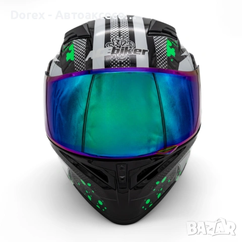 Модулна мото каска с Bluetooth хендсфри черна L и XL, снимка 4 - Аксесоари и консумативи - 54184839