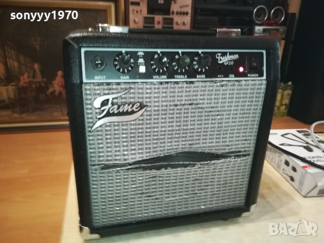 FAME GX10 FRESHMAN GUITAR AMPLIFIER-ВНОС GERMANY LNWC1006241130, снимка 8 - Ресийвъри, усилватели, смесителни пултове - 46137549