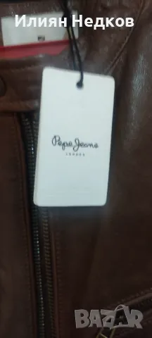 Кожено яке Pepe Jeans, снимка 2 - Якета - 47972598