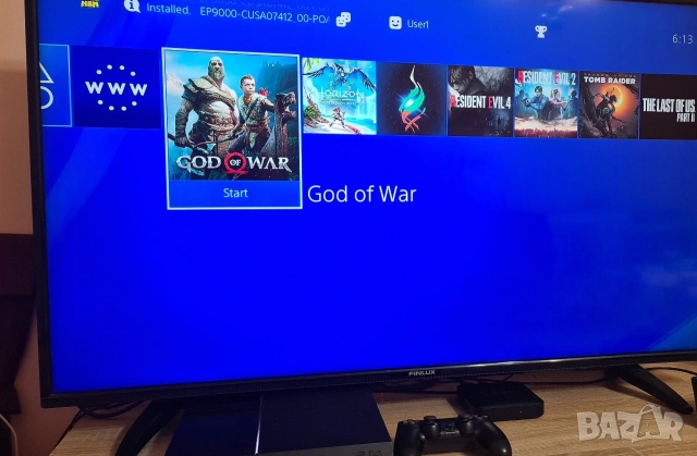 Playstation 4 (ps4) 500GB с HEN 9.00 и 9 игри и 2 джойстика, снимка 4 - PlayStation конзоли - 53462945