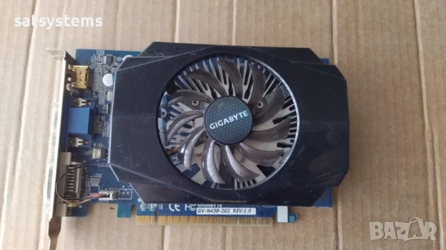 Видео карта NVidia GeForce Gigabyte GT430 HDMI 2048MB GDDR3 128bit PCI-E