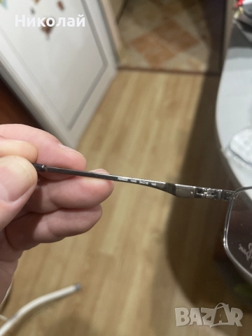 Елегантни хромирани правоъгълни рамки за очила RAY BAN RB8623 1000 54[]16 140, снимка 4 - Слънчеви и диоптрични очила - 52142106