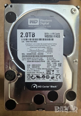 Хард Диск 2 ТБ Hard Disc 2 TB HDD WD black 3 TB HDD WD