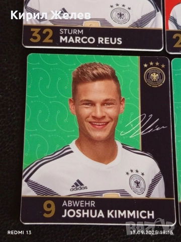 Колекционерски картички на футболисти МАРКО РЕУС,ТХОМАС МЮЛЕР, ДЖОШУА КИМИХ 51006, снимка 5 - Колекции - 51703726