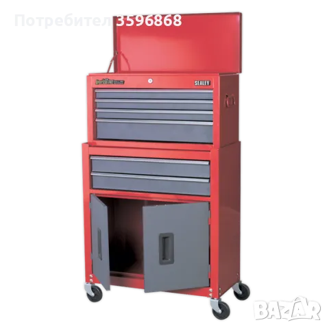 Подвижен шкаф за инструменти Sealey AP2200BB , 600 x 260 x 340 мм, снимка 2 - Други инструменти - 48678310