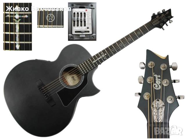 Eлектро-Акустична китара Cort EVL-A6, снимка 2 - Китари - 52689976