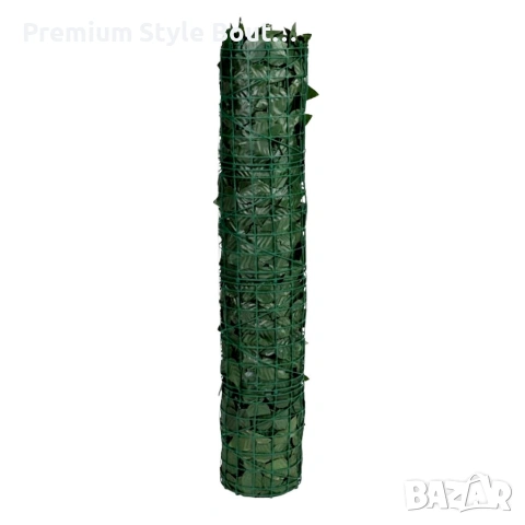 Изкуствен жив плет от бръшлян 1.5 x 3 м – UV устойчив, плътна зелена стена за балкон и ограда, снимка 9 - Декорация за дома - 54158756