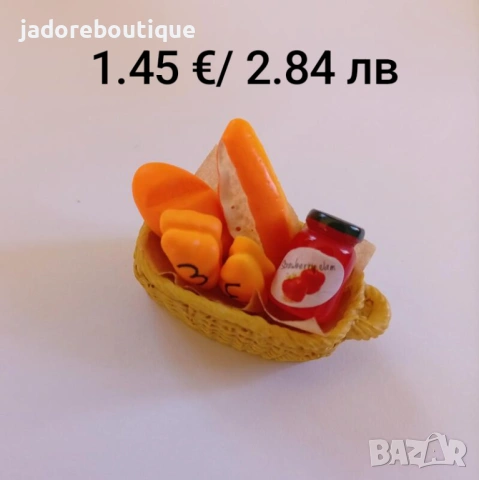 Декоративни елементи миниатюри от резин хранителни продукти/ напитки, снимка 12 - Други - 48859853