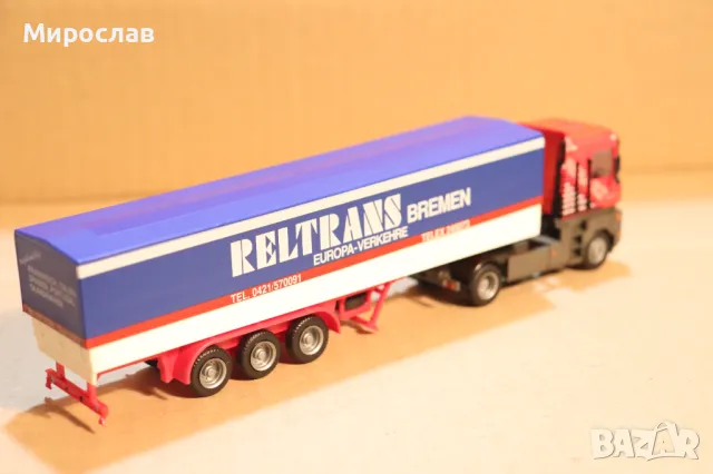 AMW 1:87 H0 RENAULT MAGNUM КАМИОН TIR МОДЕЛ ВЛЕКАЧ, снимка 9 - Колекции - 49923873