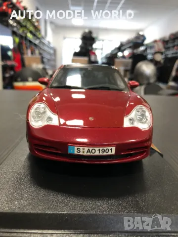 Метална колекционерска количка MAISTO PORSCHE 996 TARGA 1:18 НОВА, снимка 4 - Колекции - 47123254