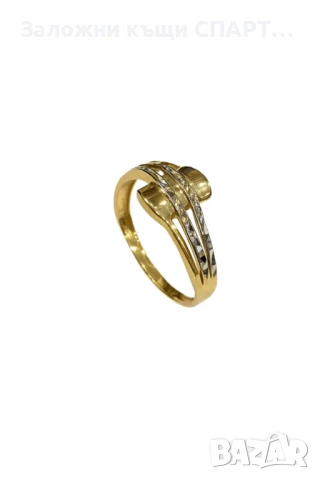 Златен пръстен  Грамаж: 1.67гр., снимка 1