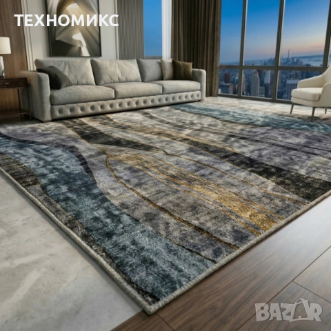 Висококачествени модерни килими за хол с 3D ефект, Противоплъзгащи, снимка 8 - Килими - 53924422