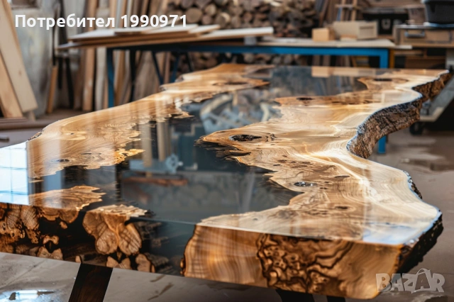 Маси от уникална дървесина и смола по поръчка, снимка 16 - Маси - 53729224