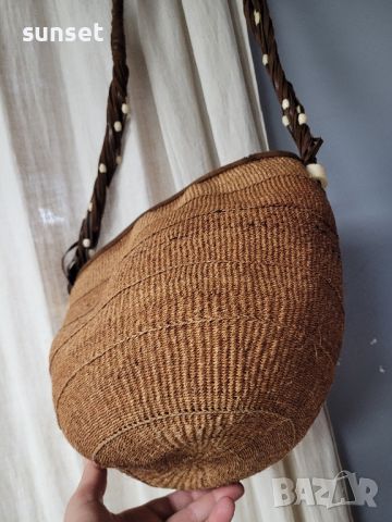 кошница от ратан , лятна чанта, снимка 1 - Чанти - 46098083