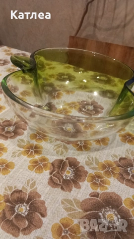 Стъклена купа във формата на ябълка , снимка 5 - Прибори за хранене, готвене и сервиране - 53737727