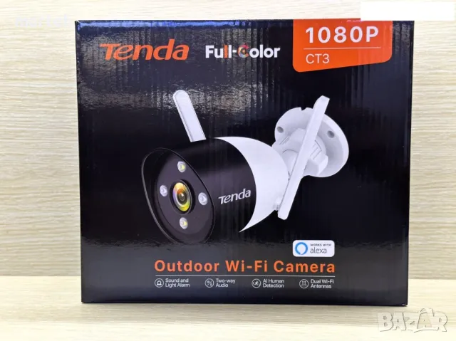 IP камера за вътрешно и външно видеонаблюдение TENDA Wi-Fi 1080P, снимка 1 - IP камери - 47047206