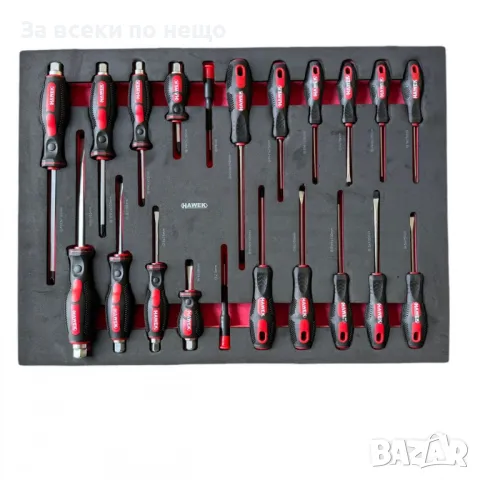 Шкаф с инструменти със 7 чекмеджета – 5 пълни, метален плот и отделение за закачане на инструменти H, снимка 7 - Аксесоари и консумативи - 50322678