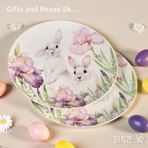 Прекрасна порцеланова серия за Великден, снимка 3 - Чинии - 53601820