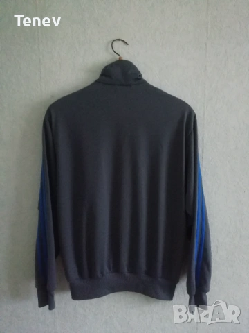 Adidas Originals Firebird Gray/Blue оригинално горнище ретро vintage сиво Trefoil , снимка 2 - Спортни дрехи, екипи - 48475585