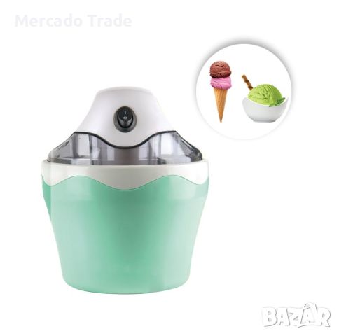 Машина за сладолед Mercado Trade, За домашна употреба, 500мл., Зелен, снимка 1 - Блендери - 45667959