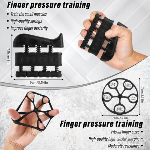 Комплект за укрепване на захвата RYACO, 6 части, снимка 4 - Фитнес уреди - 53707086