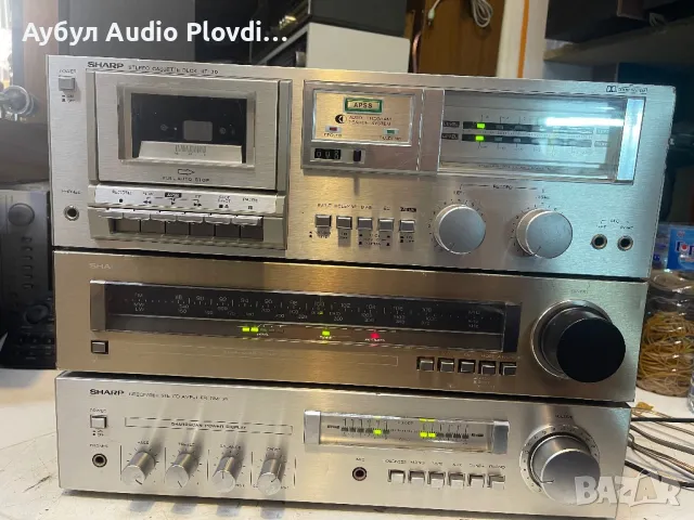 Sharp Integrated Stereo Amplifier Model SM-30. Усилвател Радио дек и Касетефон дек СЕТ.