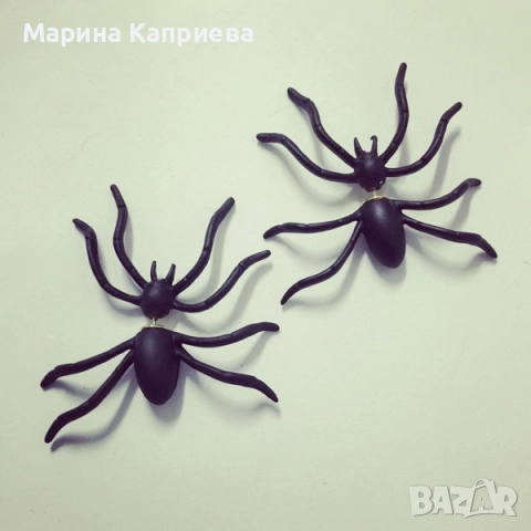 Обеца "Паяк" /С-52/, снимка 3 - Обеци - 51541835