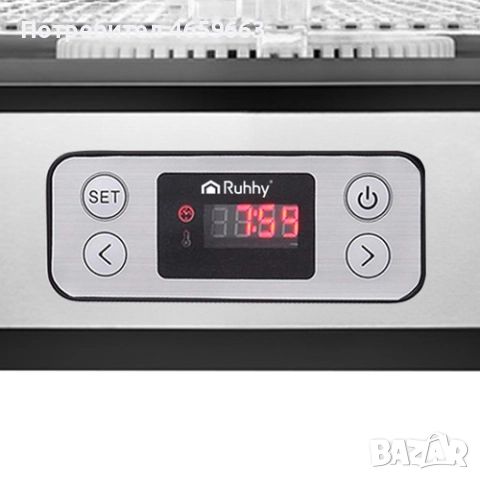 Дехидратор за храна, плодове, зеленчуци, гъби Ruhhy, Уред за сушене,LCD дисплей, Голям капацитет 10л, снимка 8 - Други - 52547236