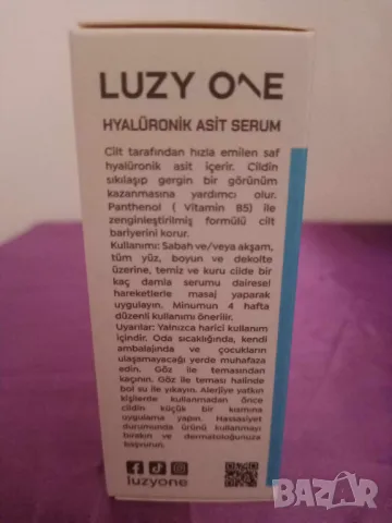 Серум Luzy One с хиалуронова киселина против бръчки,с дълбока хидратация, снимка 2 - Козметика за лице - 49433161