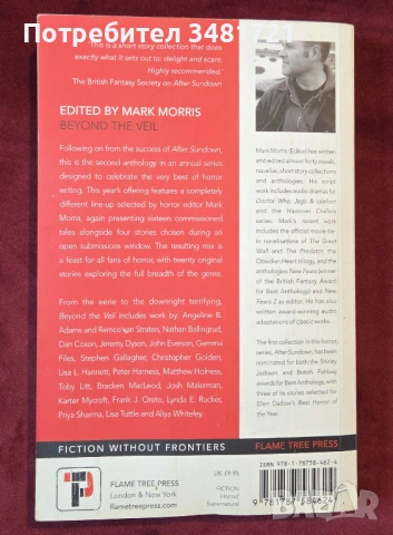 Сборник кратки истории на ужасите / Beyond the Veil, снимка 3 - Художествена литература - 54244006