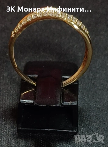 Златен пръстен/585/ , снимка 4 - Пръстени - 54002411