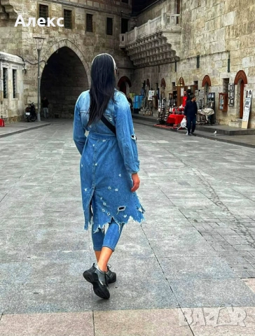 Накъсано,дънкови яке Liu Jo, снимка 2 - Якета - 53588078