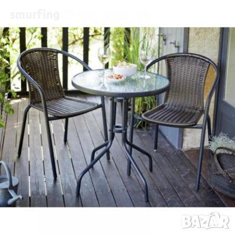 ПРОМО!! Градински комплект – маса с 2 стола цвят кафяв, снимка 6 - Други - 46312086
