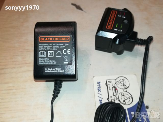 BLACK+DECKER BATTERY CHARGER 8-20V  1104241318, снимка 12 - Винтоверти - 45220359