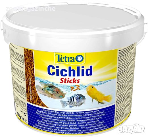 Храна за риби Tetra Cichlid Sticks 10L